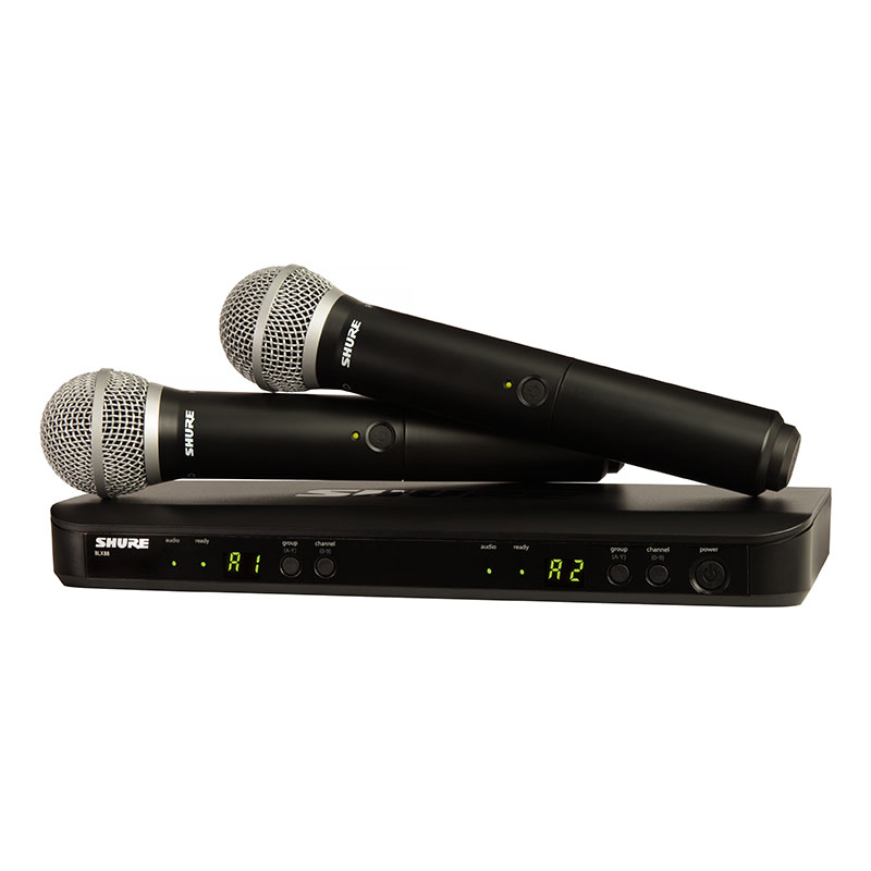 Shure BLX288/PG58 Includes Handheld PG58 Microphones Audio Dynamix